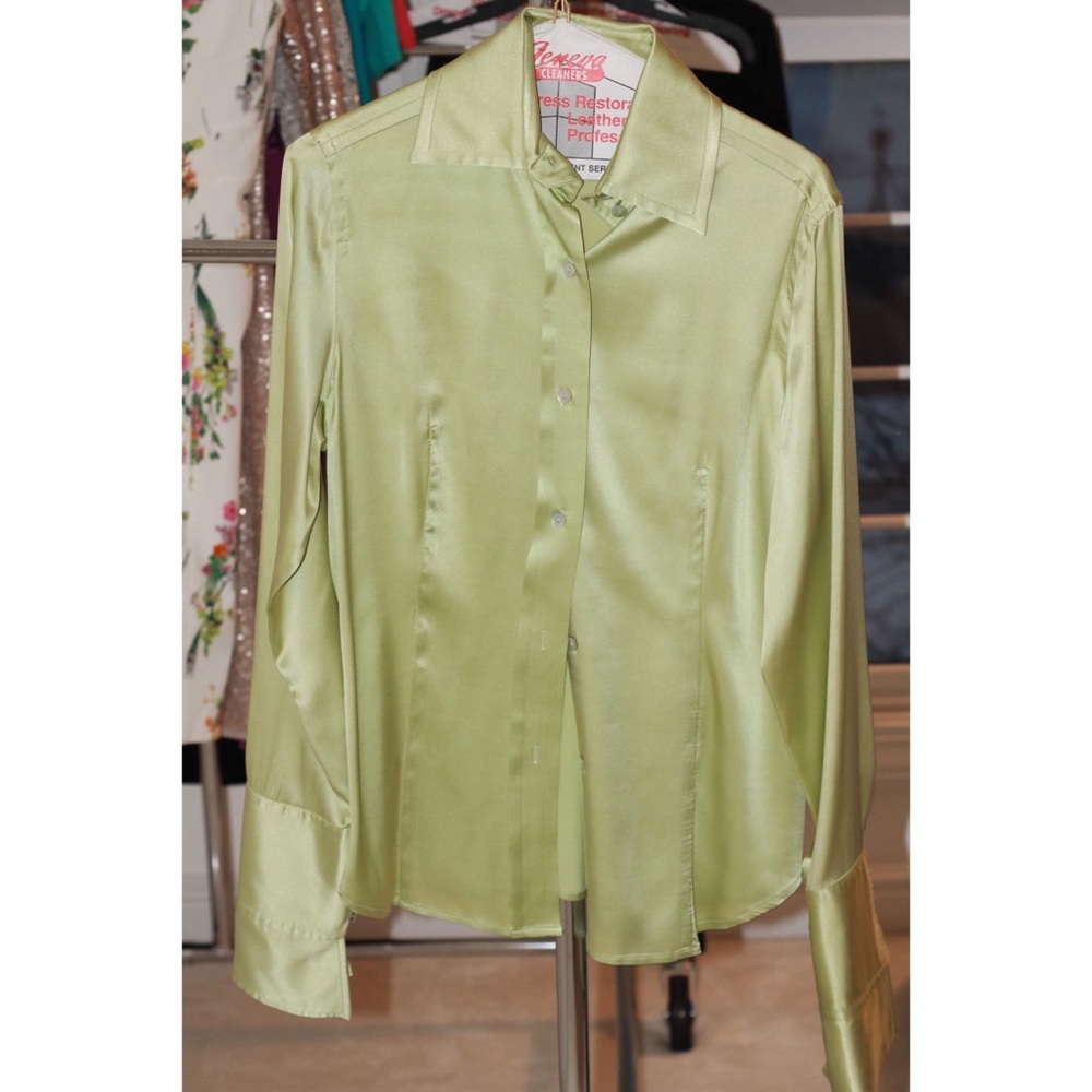 Farinaz Taghavi Silk Collared Shirt